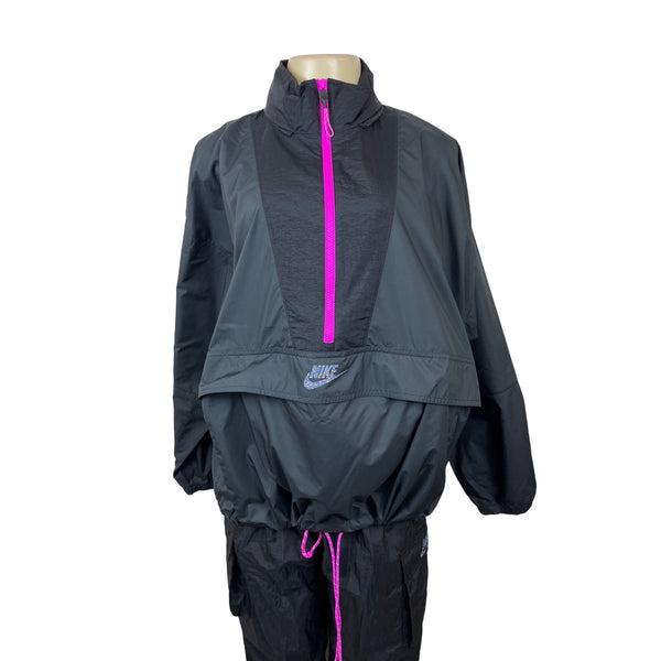 Nike Women's Black Tracksuit Set Sz L-XL