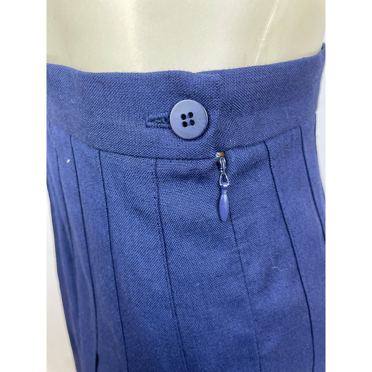 Talbots Petites Womens Navy Pleated Skirt Size 6P - New