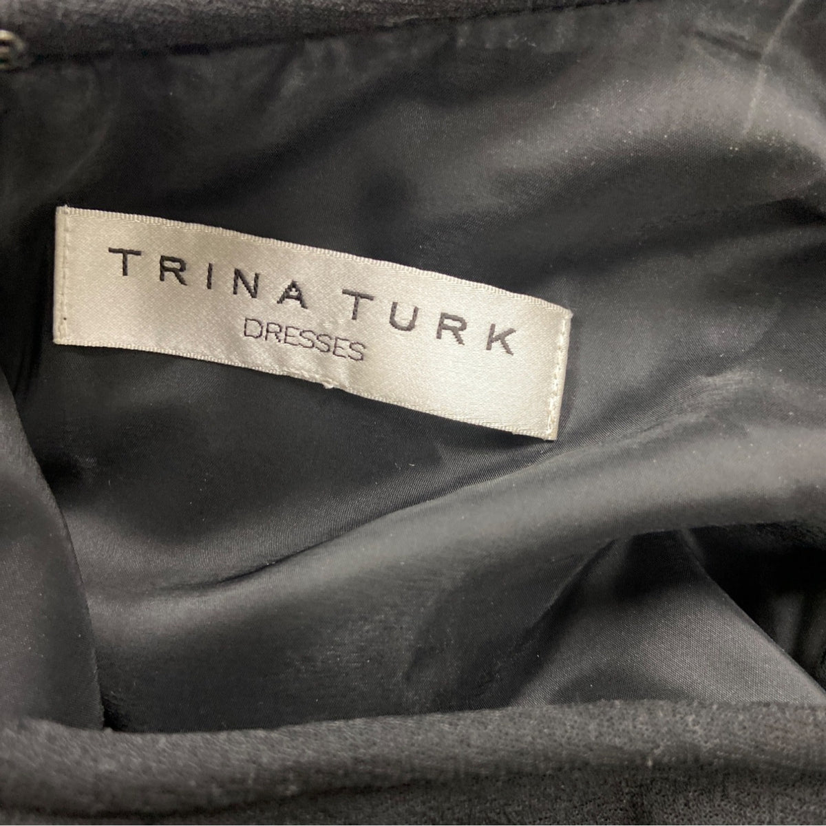 Trina Turk Womens Black Embellished Shift Dress