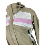 Convert Women Ski Jacket & Pants Set Beige Hooded Snowboarding Suit Sz S/M - New