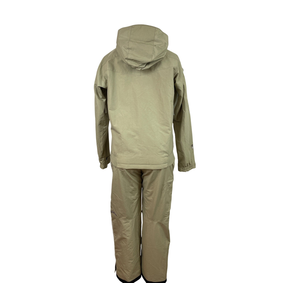 Convert Women Ski Jacket & Pants Set Beige Hooded Snowboarding Suit Sz S/M - New