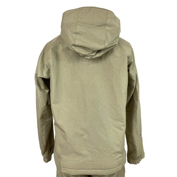 Convert Women Ski Jacket & Pants Set Beige Hooded Snowboarding Suit Sz S/M - New