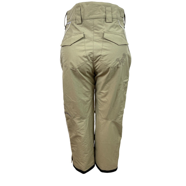 Convert Women Ski Jacket & Pants Set Beige Hooded Snowboarding Suit Sz S/M - New