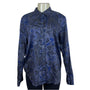 Ralph Lauren Womens Paisley Blue Button-Up Shirt Cotton Size XL