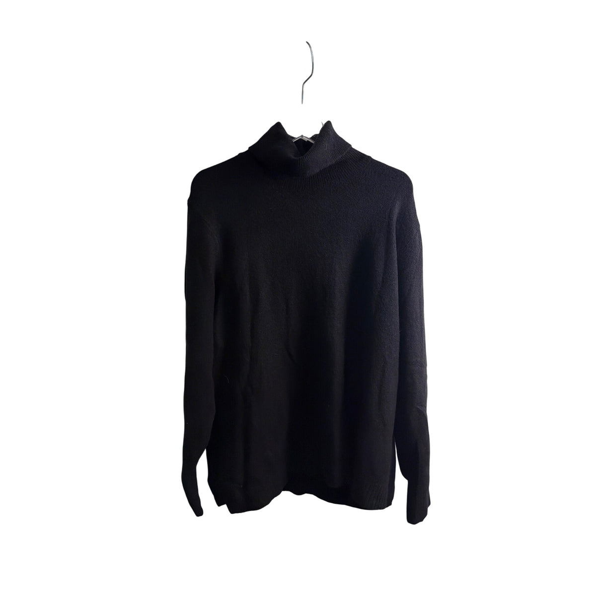 J.Crew Womens Black Extra-Soft Cotton Turtleneck Sweater Size 3X Oversized Knit J.Crew Womens Black Extra-Soft Cotton Turtleneck Sweater Size 3X Oversized Knit