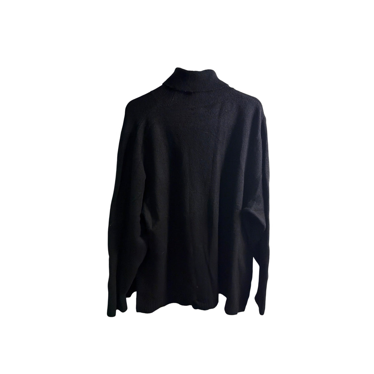 J.Crew Womens Black Extra-Soft Cotton Turtleneck Sweater Size 3X Oversized Knit J.Crew Womens Black Extra-Soft Cotton Turtleneck Sweater Size 3X Oversized Knit