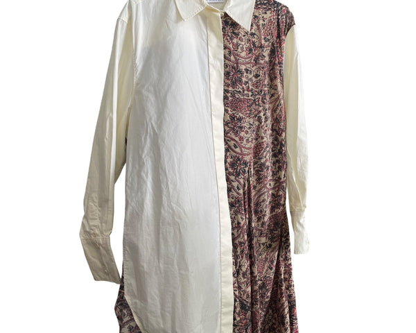 JW Anderson Womens Patterned Shirt Dress US Size 6 Multicolor Paisley Design