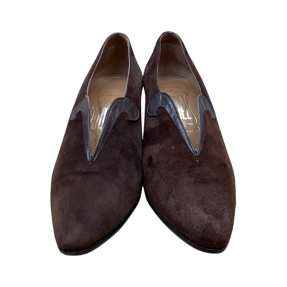 Vintage Obel Women’s Brown Suede Leather Heel Pumps Size 5.5 US (36 EU)