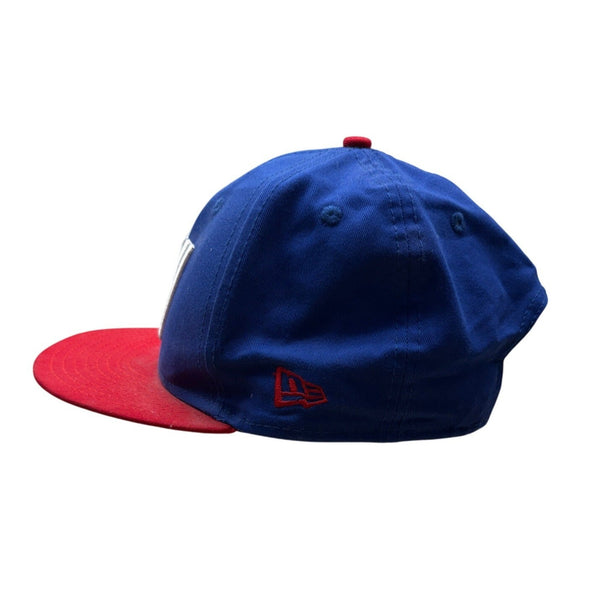 New Era 9Fifty New York Giants Snapback Hat Blue & Red Adjustable