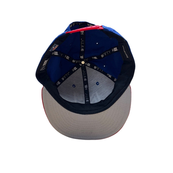 New Era 9Fifty New York Giants Snapback Hat Blue & Red Adjustable