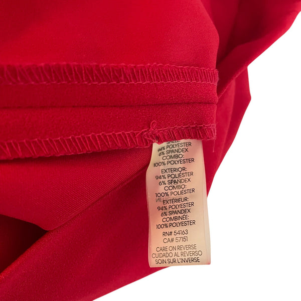 Calvin Klein Women’s Red  Bell Sleeve Sheath Dress Stylish Chic Sz 4