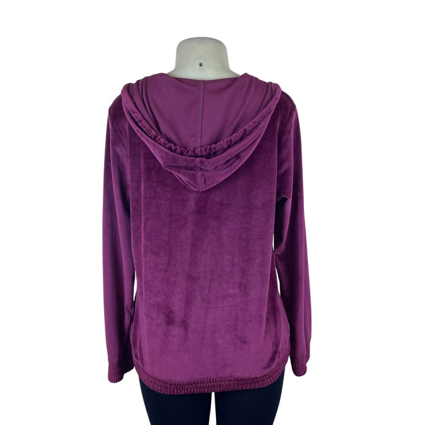 Michael Kors Women's Purple Hoodie Long Sleeve Pullover Size M