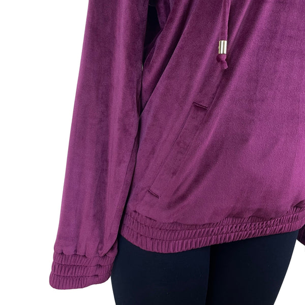 Michael Kors Women's Purple Hoodie Long Sleeve Pullover Size M