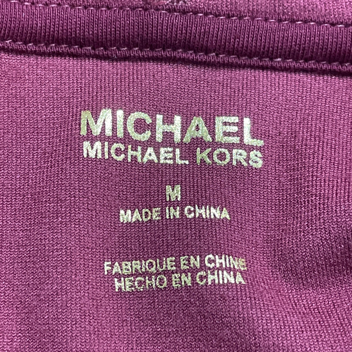 Michael Kors Women's Purple Hoodie Long Sleeve Pullover Size M