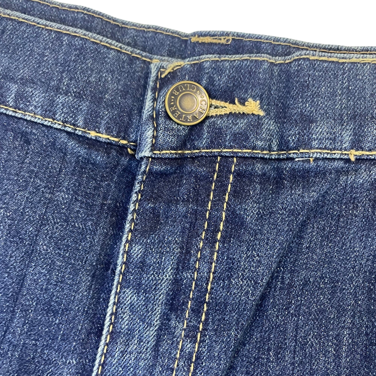 Charter Club Women's Navy Wide-Leg Stretch Denim Jeans Sz 12
