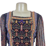 Akemi + Kin Women’s Black Sheer Mini Dress With Embroidery Sz S - New