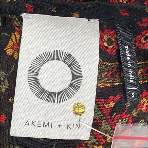 Akemi + Kin Women’s Black Sheer Mini Dress With Embroidery Sz S - New