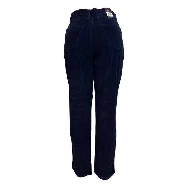 Bill Blass Womens Navy Blue Stretch Fit Corduroy Jeans Size 8 - New