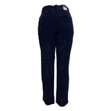Bill Blass Womens Navy Blue Stretch Fit Corduroy Jeans Size 8 - New