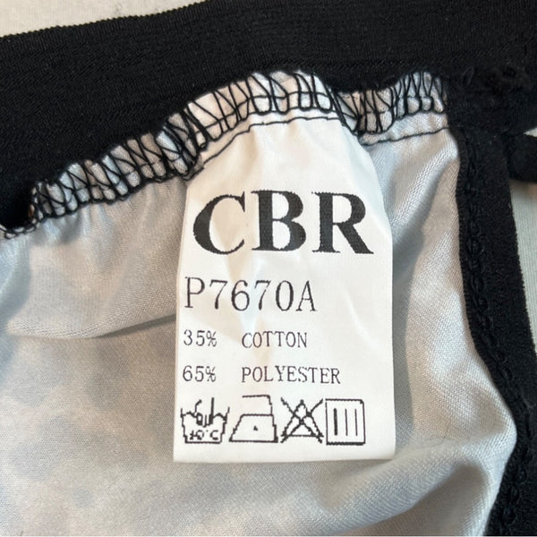 CBR Chic Boutique Rose Womens Leopard Print Bikini Adjustable Tie Neck Sz L-NEW