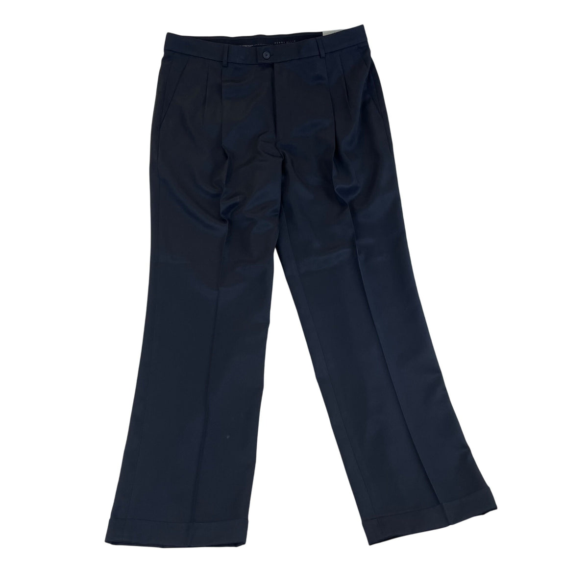 Perry Ellis Mens Black Stretch Luxury Classic Fit Dress Pants 36x32 - New