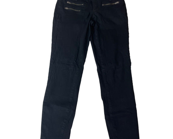 Bebe Women's Modern BlackJeans With Satimnless Steel Zippers Sz 26