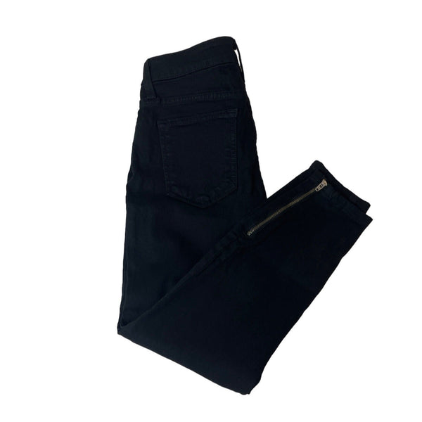 Bebe Women's Modern BlackJeans With Satimnless Steel Zippers Sz 26