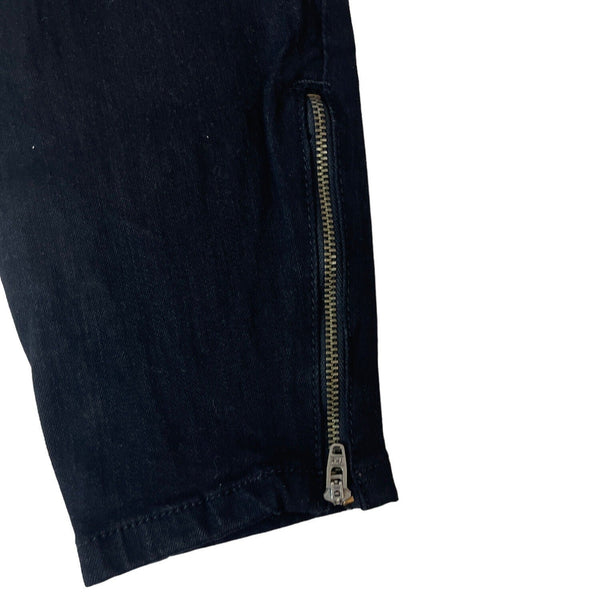 Bebe Women's Modern BlackJeans With Satimnless Steel Zippers Sz 26