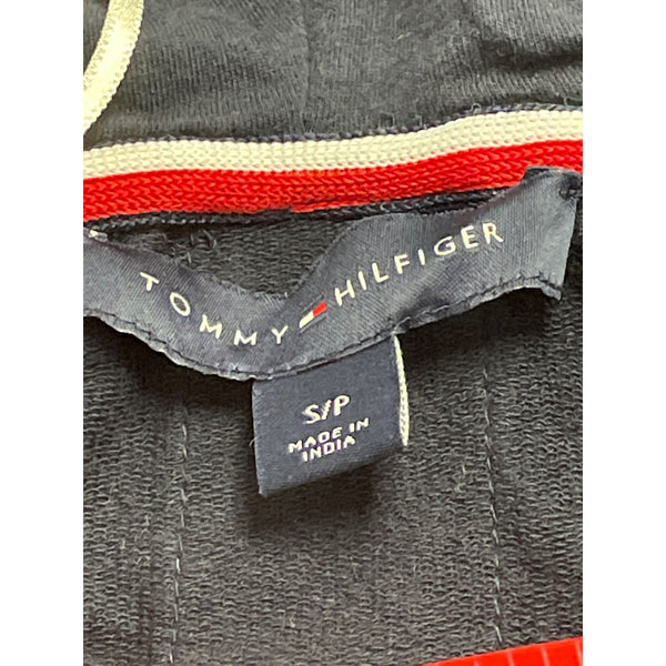 Tommy Hilfiger Womens Navy Cotton Hoodie Dress TH85 Logo Front Pocket Size S