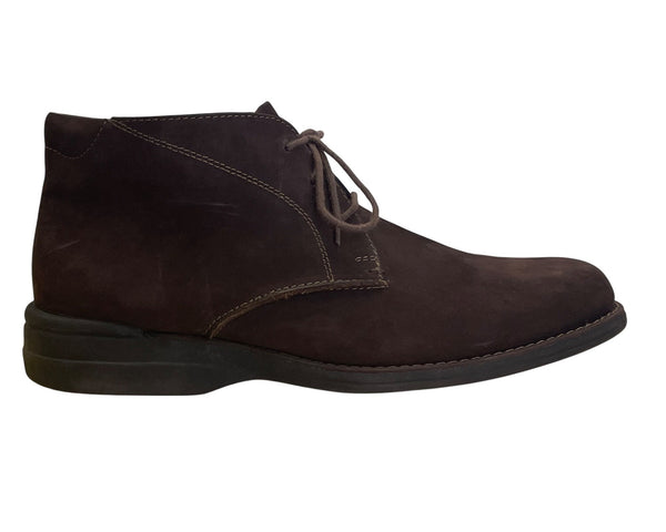 Johnston & Murphy Chocolate Brown Sheepskin Shuler Chukka Boots Size 12M