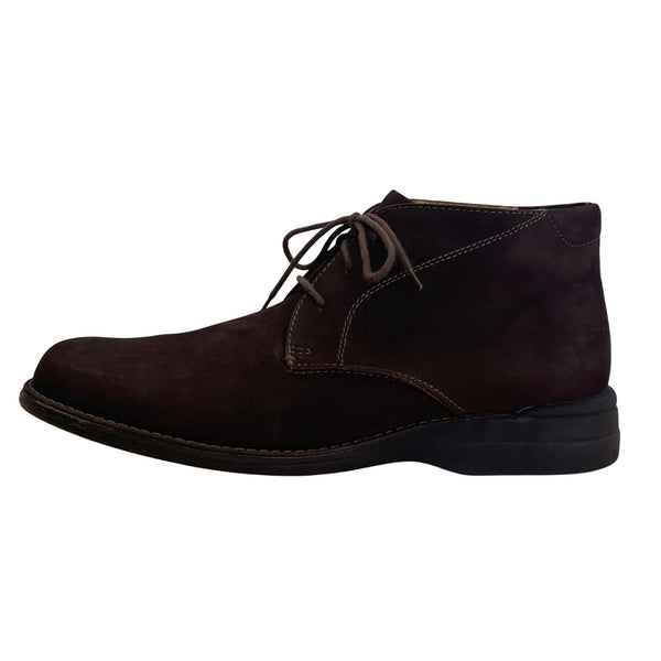 Johnston & Murphy Chocolate Brown Sheepskin Shuler Chukka Boots Size 12M