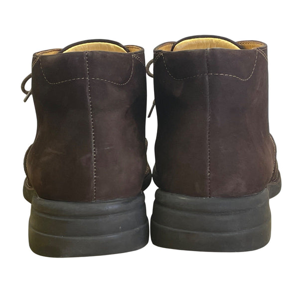 Johnston & Murphy Chocolate Brown Sheepskin Shuler Chukka Boots Size 12M