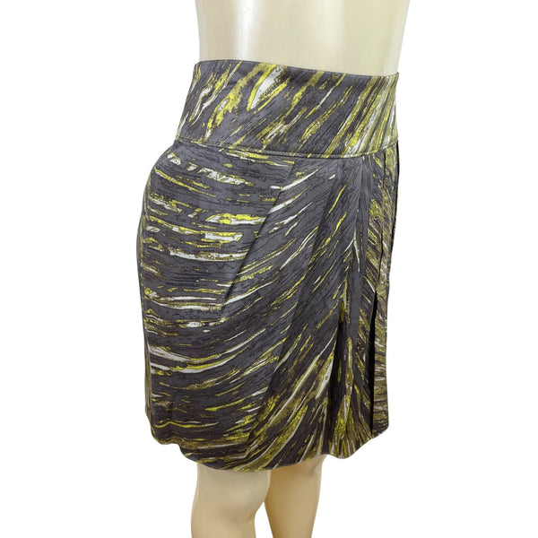 Ann Taylor Womens Printed  Pleated Skirt Multicolor Size 4 - New