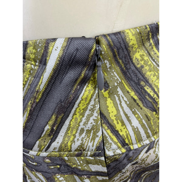 Ann Taylor Womens Printed  Pleated Skirt Multicolor Size 4 - New