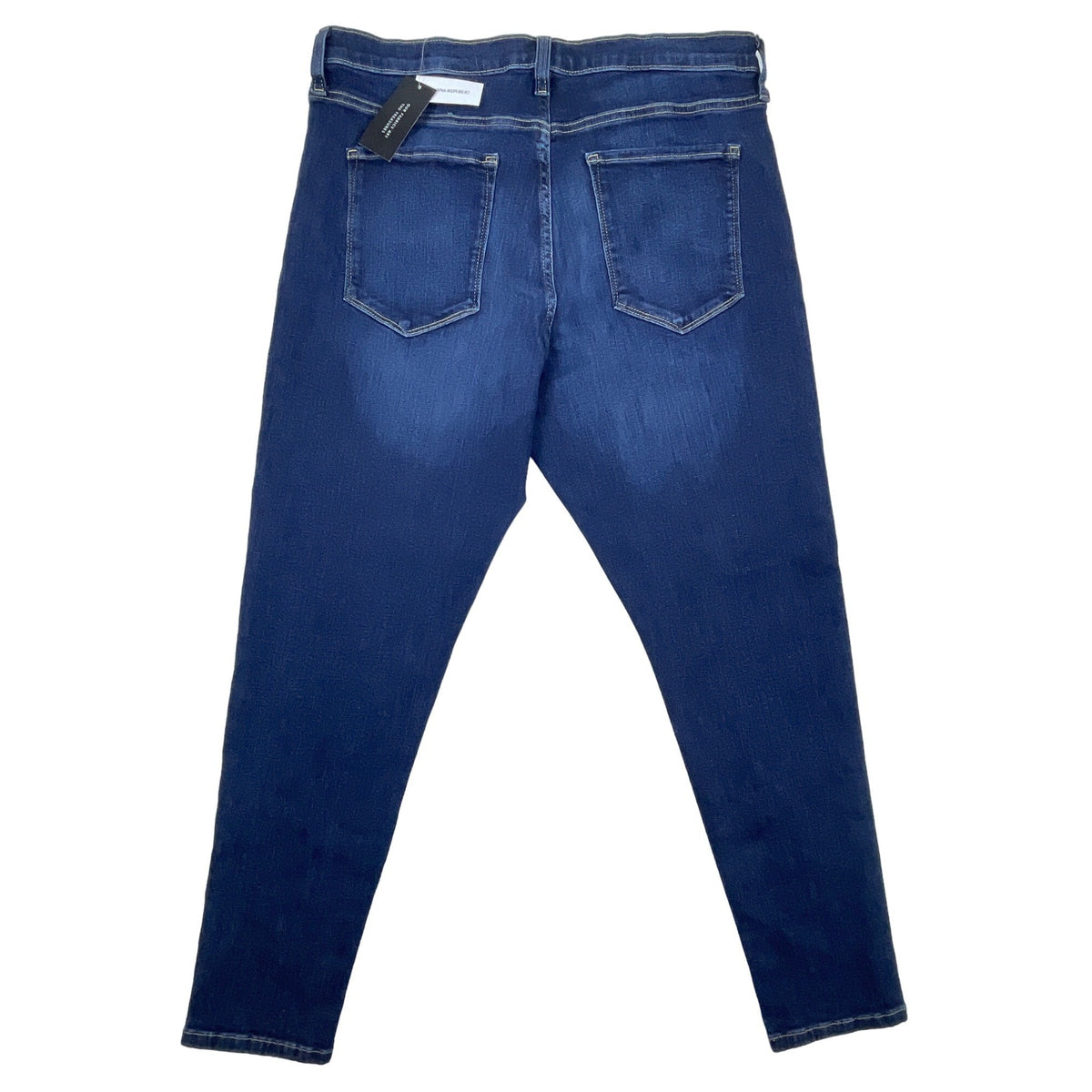 Womens Mid-Rise Dark Blue Skinny Jeans New