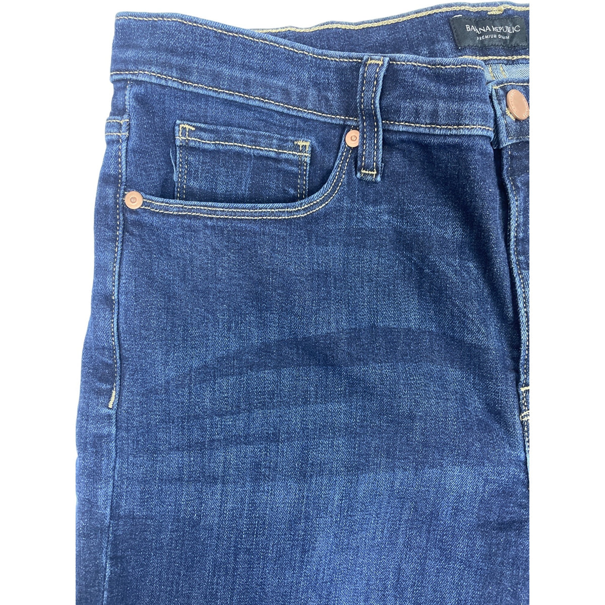 Womens Mid-Rise Dark Blue Skinny Jeans New