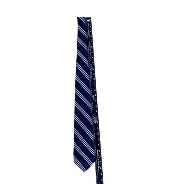 Vintage Brooks Brothers Navy Silk Striped Tie Approx. 58"x3.5" Woven In England