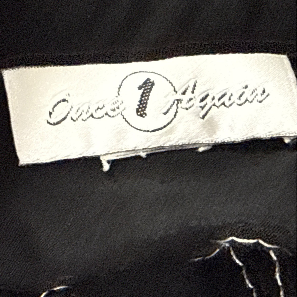 Once Again Women's Black Embroidered Top Boho Style Comfortable