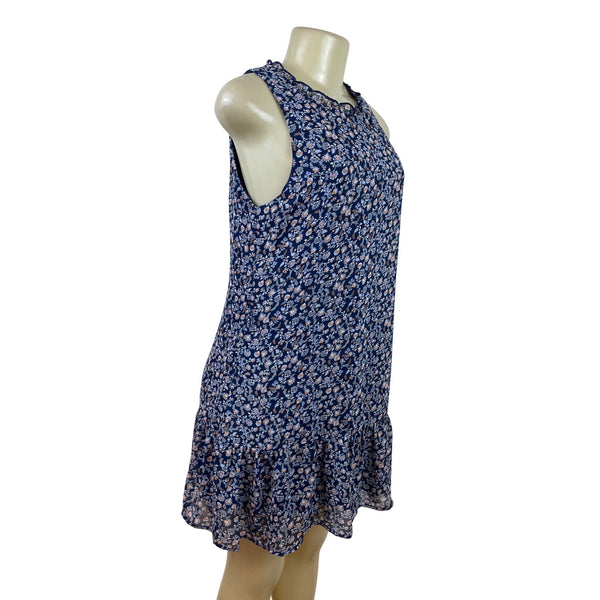 Speechless Women’s Sleeveless Floral Print Ruffle Hem Dress Size M