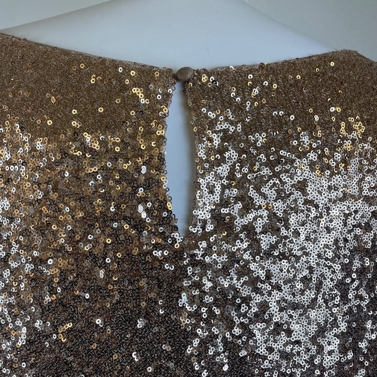 Revelry Womens Rose Gold Sequin Crop Top Short Sleeve Party Style Size 3XL - New