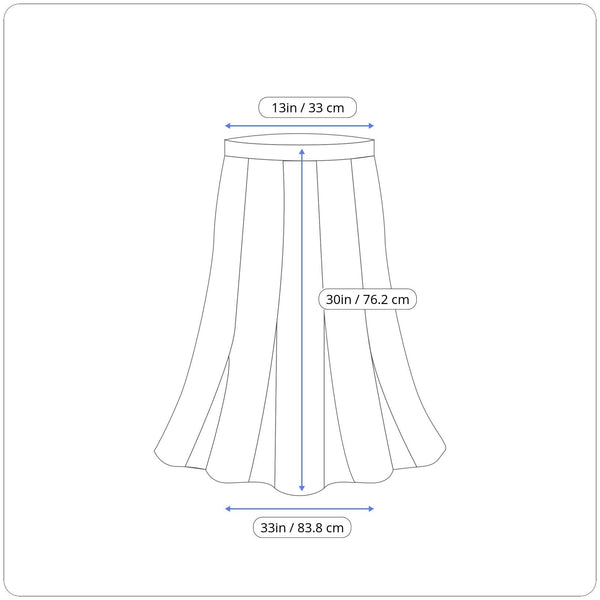 COS Womens Gray & Black Striped Rayon/Nylon Midi Skirt Stretchy Waist