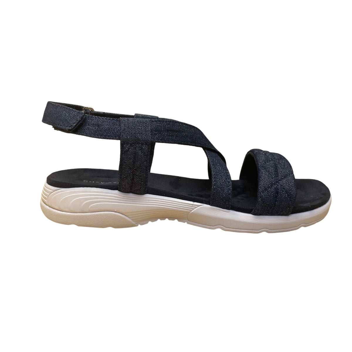 Easy Spirit Women’s Dark Blue Textile Treasur7 Strappy Design Sandals Size 8.5M