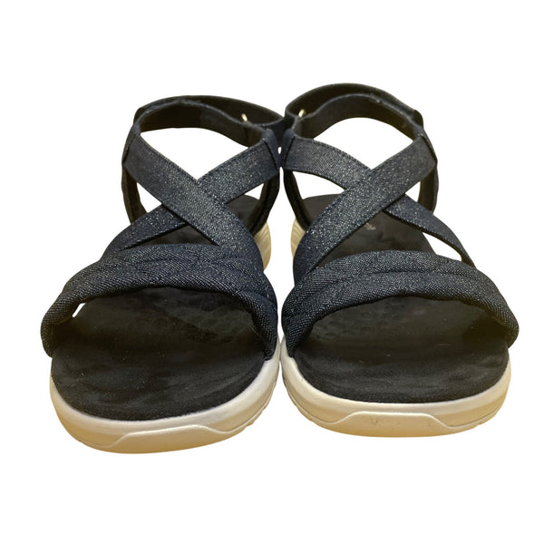 Easy Spirit Women’s Dark Blue Textile Treasur7 Strappy Design Sandals Size 8.5M