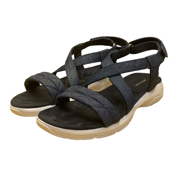 Easy Spirit Women’s Dark Blue Textile Treasur7 Strappy Design Sandals Size 8.5M