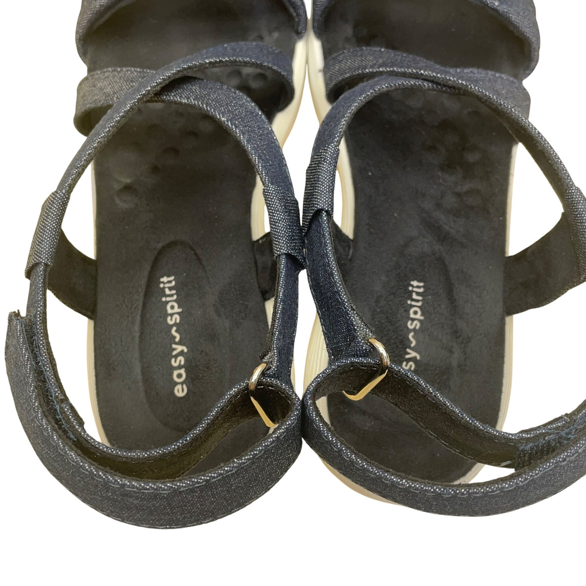 Easy Spirit Women’s Dark Blue Textile Treasur7 Strappy Design Sandals Size 8.5M