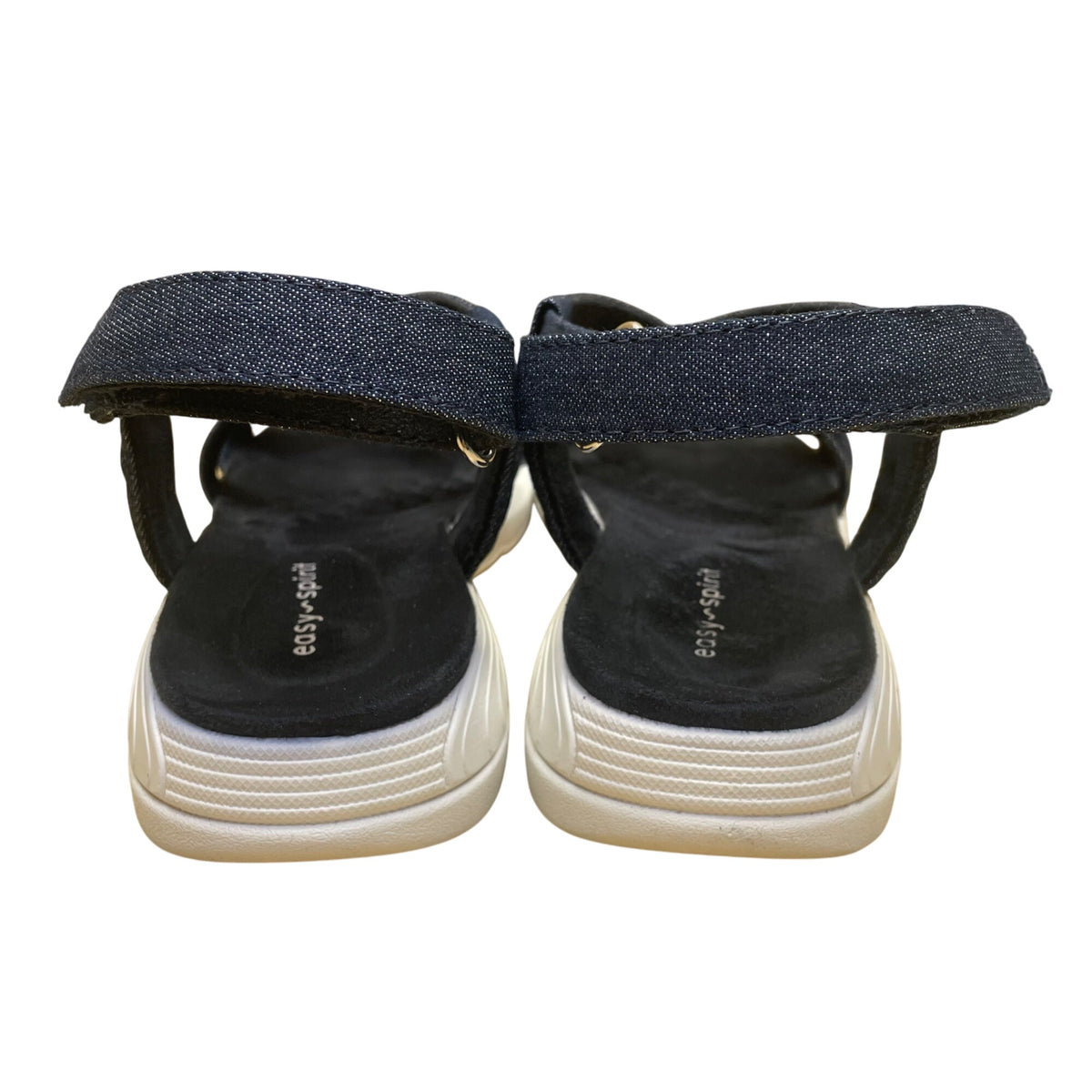 Easy Spirit Women’s Dark Blue Textile Treasur7 Strappy Design Sandals Size 8.5M