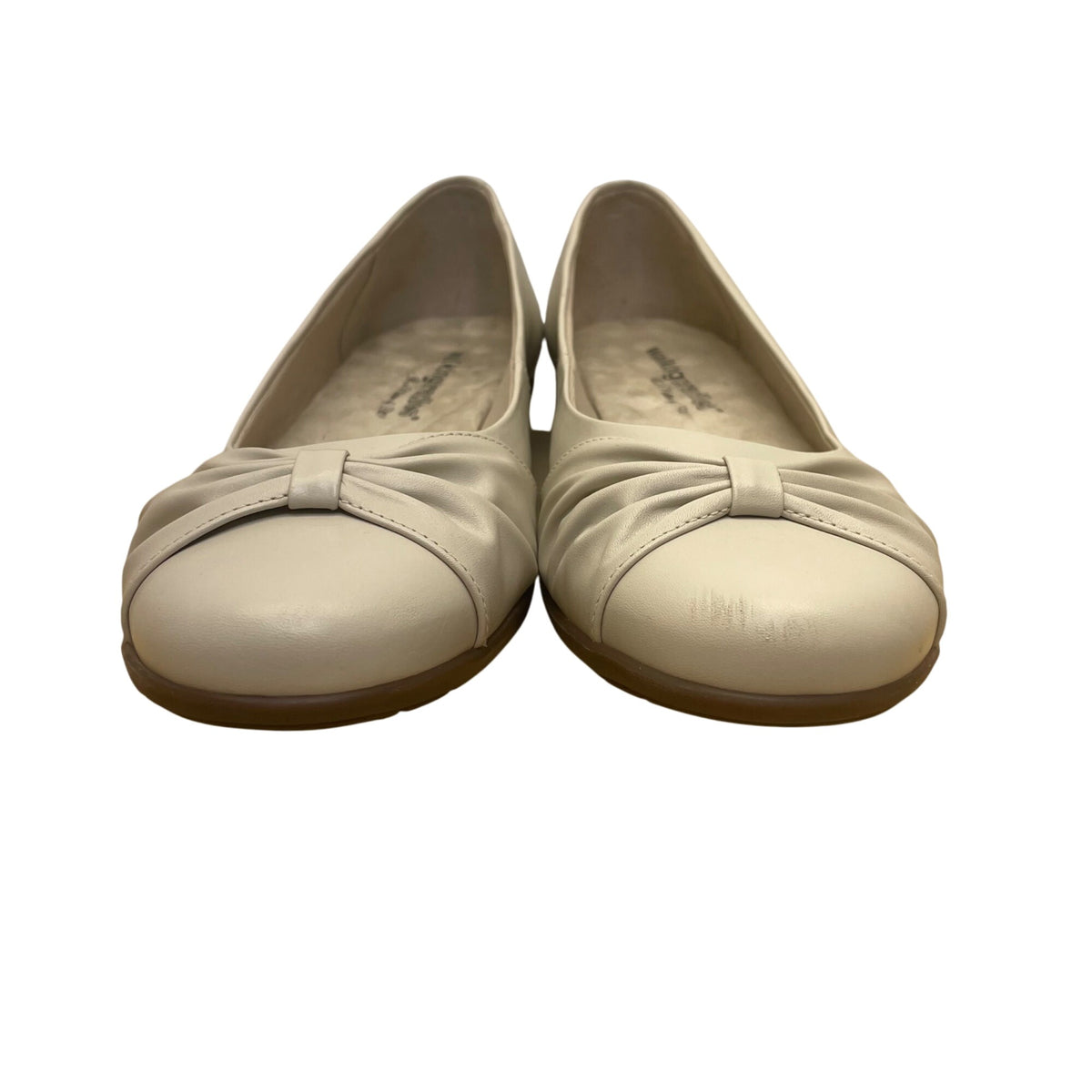 Walking Cradles Women’s Bone Leather Comfortable Slip-On Flats Shoes Size 10N
