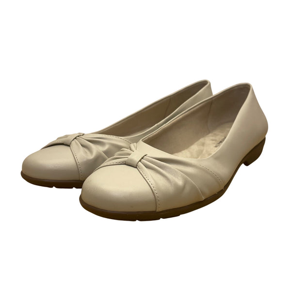 Walking Cradles Women’s Bone Leather Comfortable Slip-On Flats Shoes Size 10N