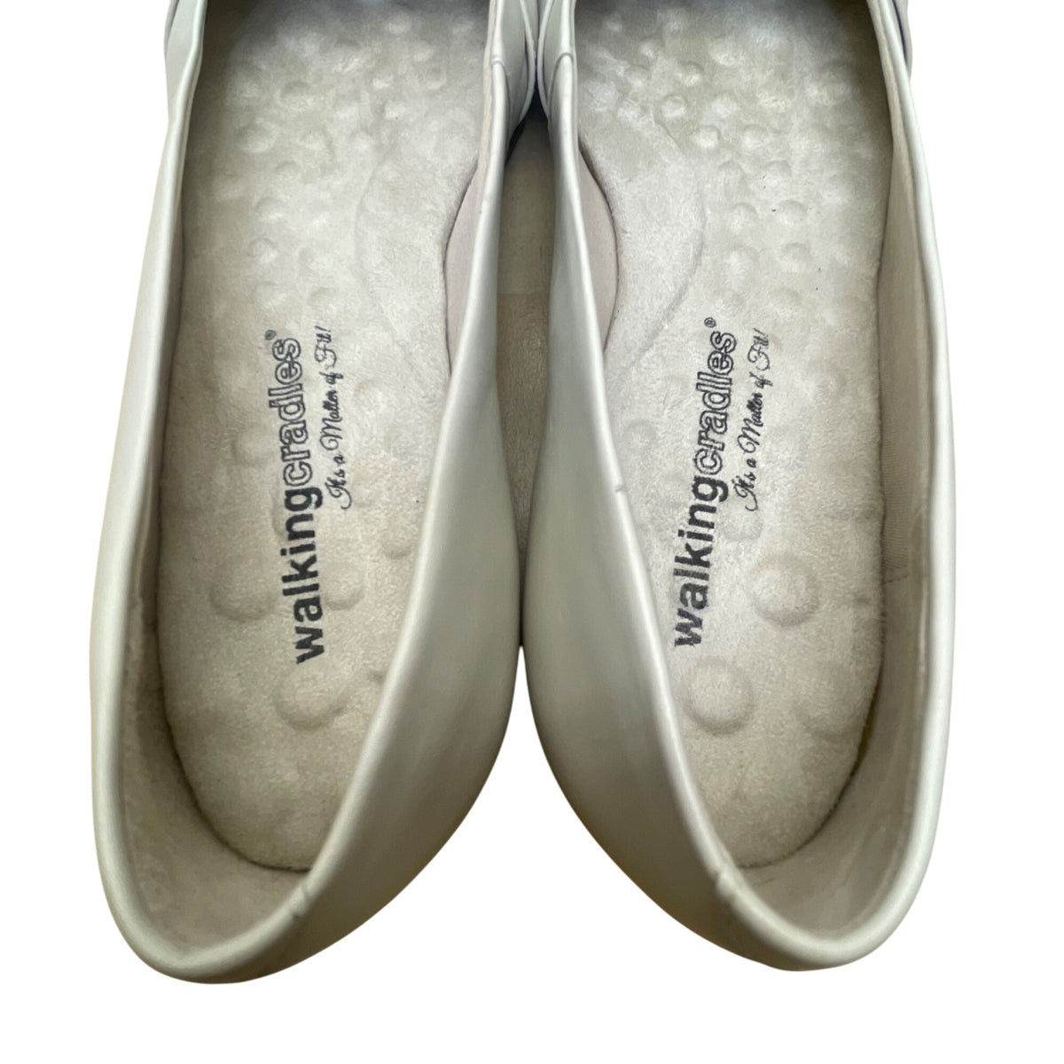 Walking Cradles Women’s Bone Leather Comfortable Slip-On Flats Shoes Size 10N