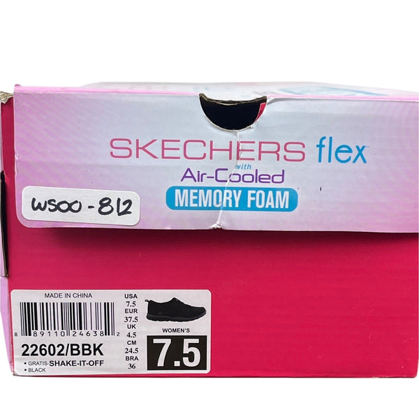 Skechers Black Shake It Off Size 7.5 Womens Sneakers - New